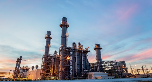 Oil,Petrochemical,Refinery,Plant,With,Sunset
